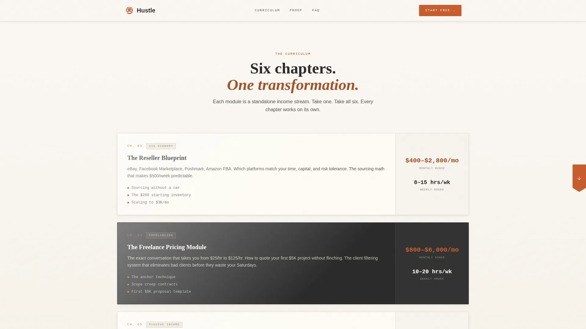 Bold Gig Economy Course Landing Page Template