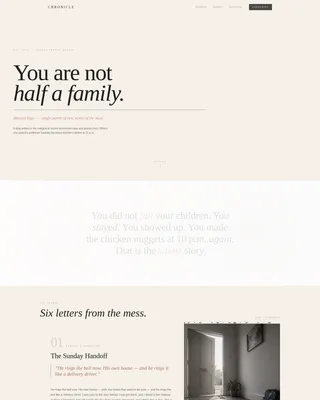 Parenting & Family Blog Blog Website Template
