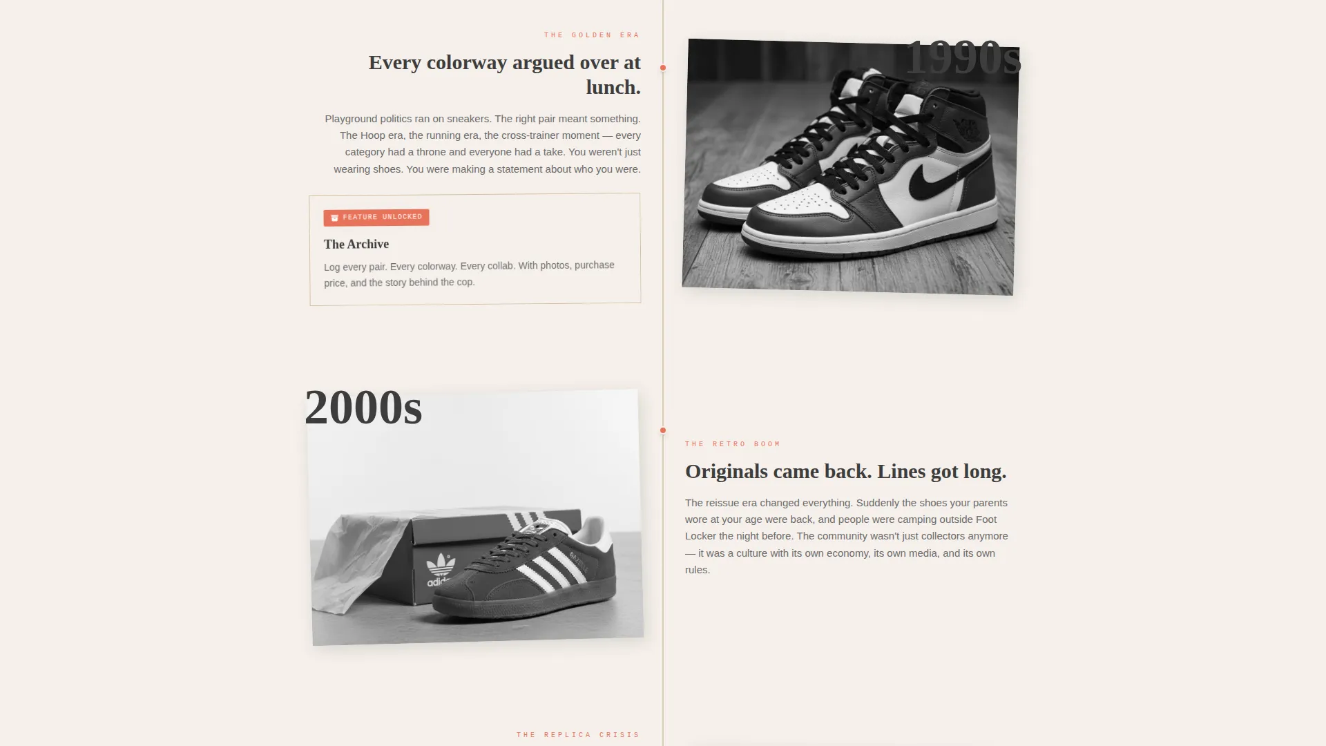 Bold Sneaker Community Landing Page Template
