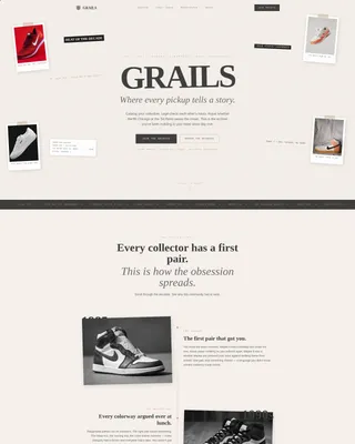 Bold Sneaker Community Landing Page Template