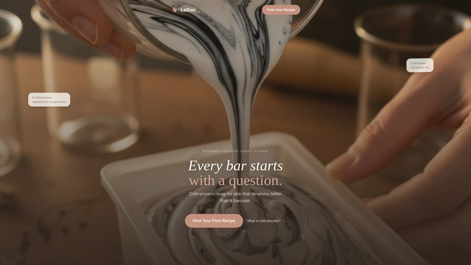 Artisan Soap Making Landing Page Template