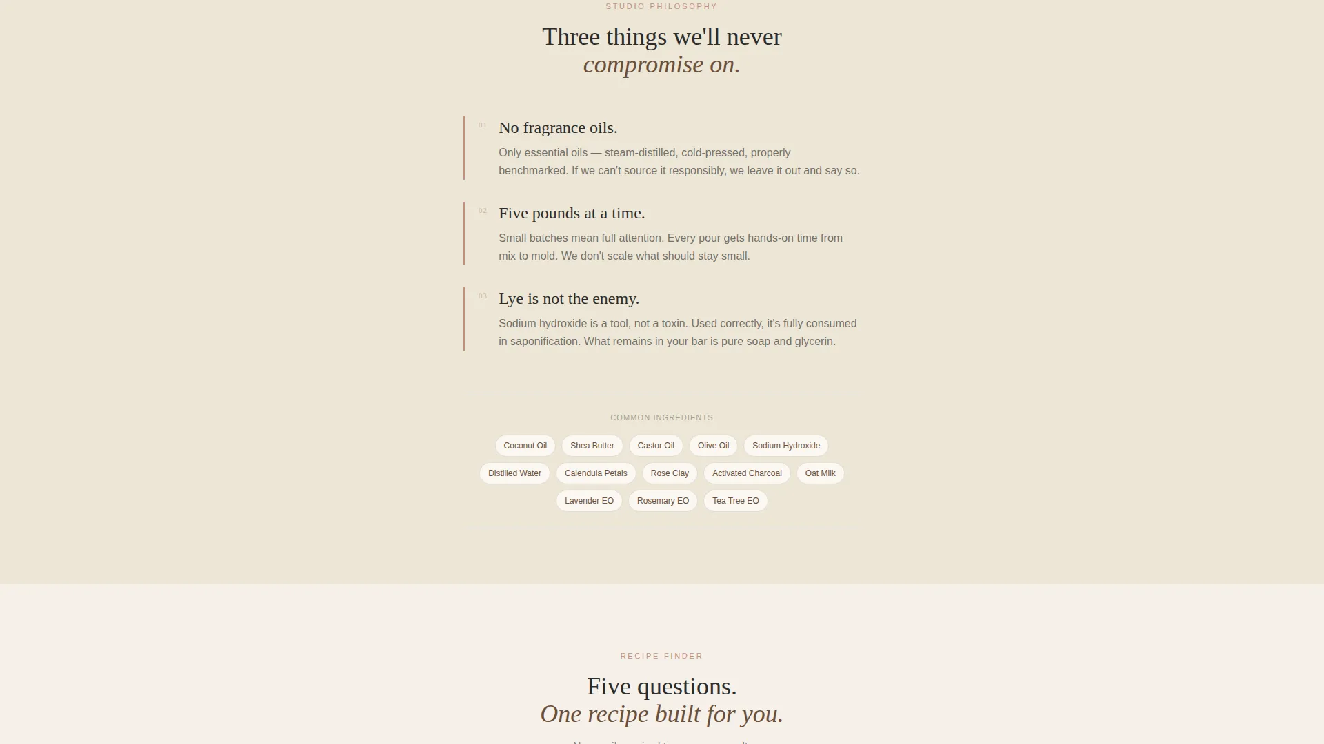 Artisan Soap Making Landing Page Template