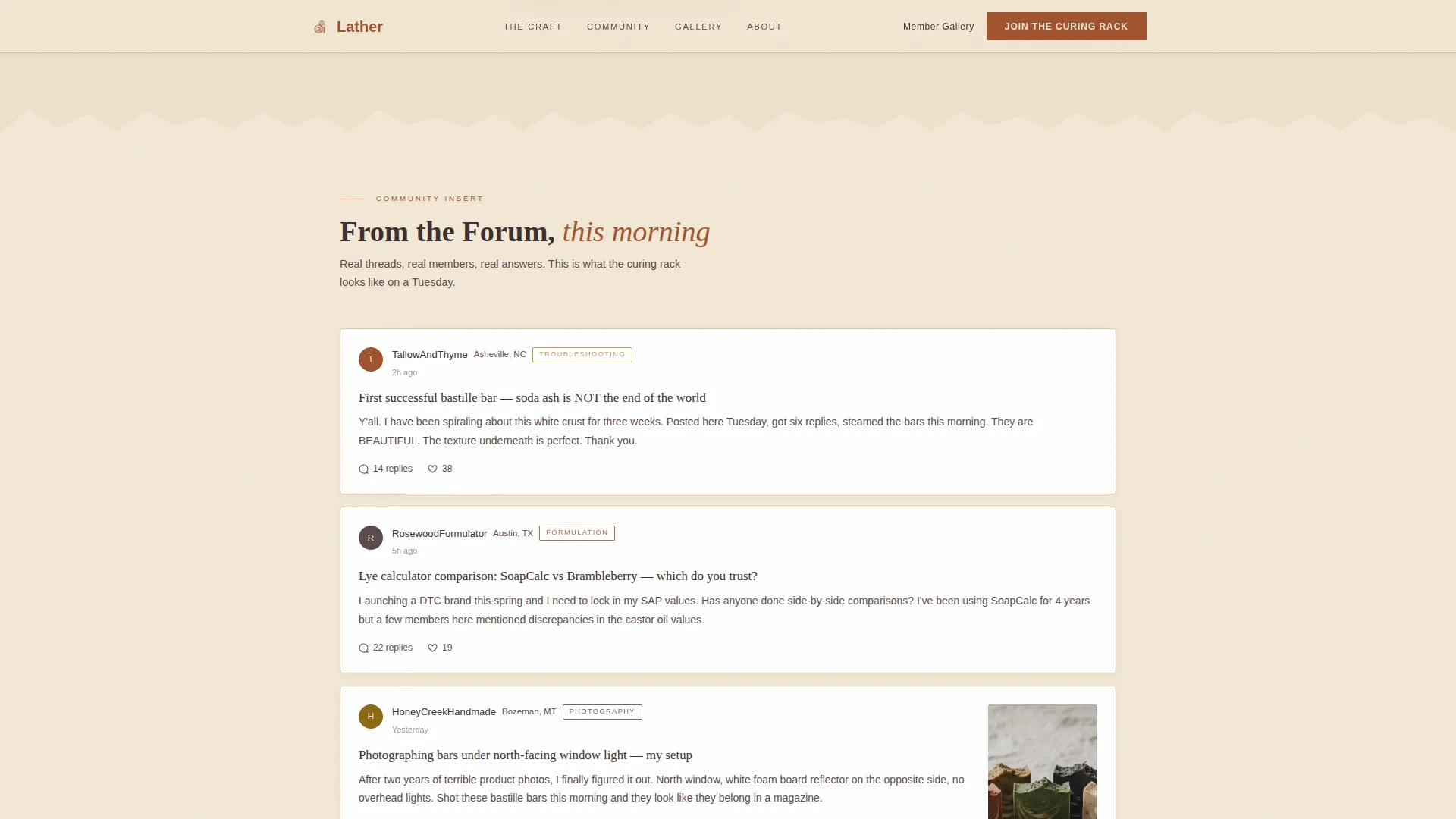 Artisan Craft Soap Landing Page Template