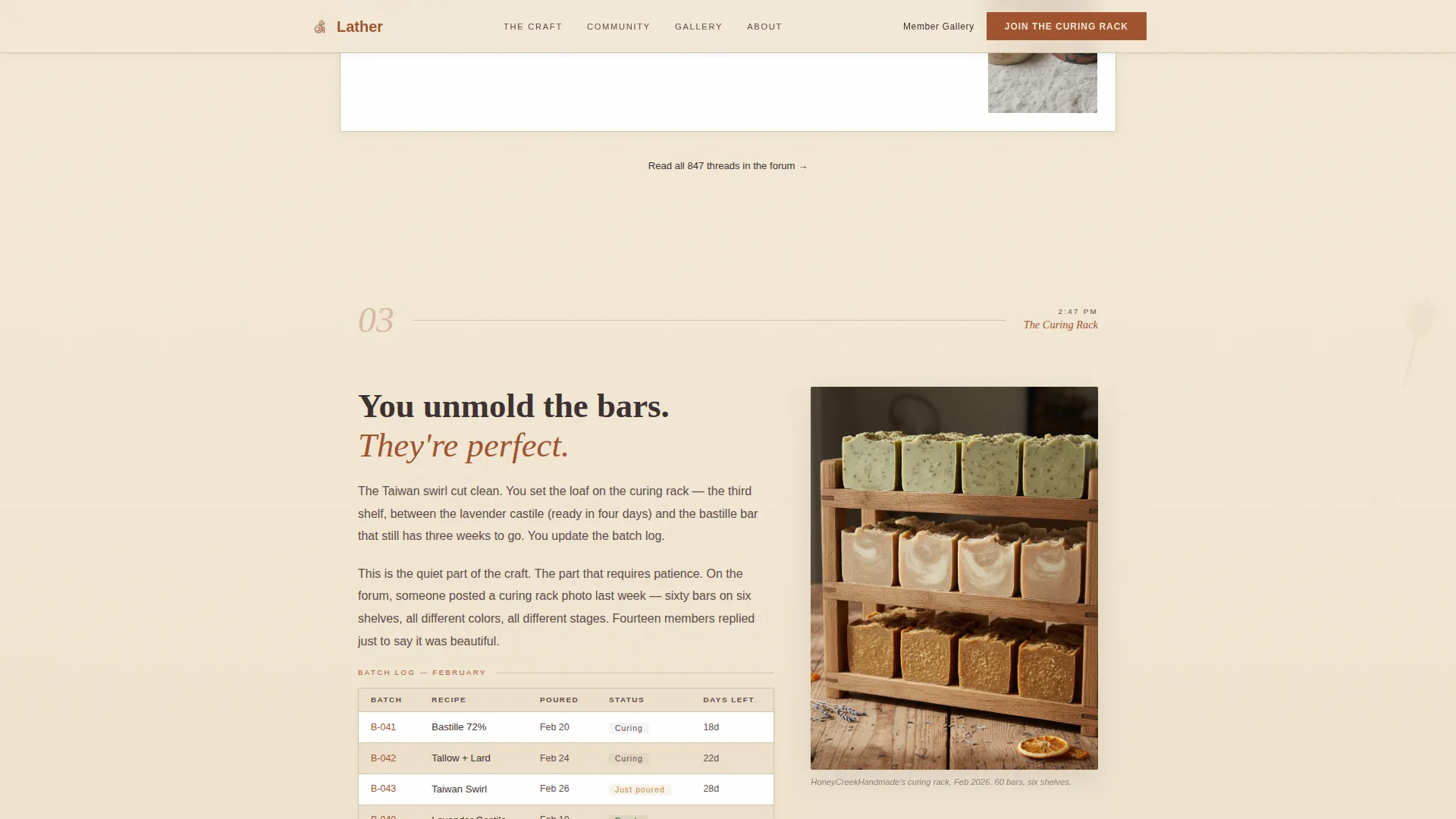 Artisan Craft Soap Landing Page Template