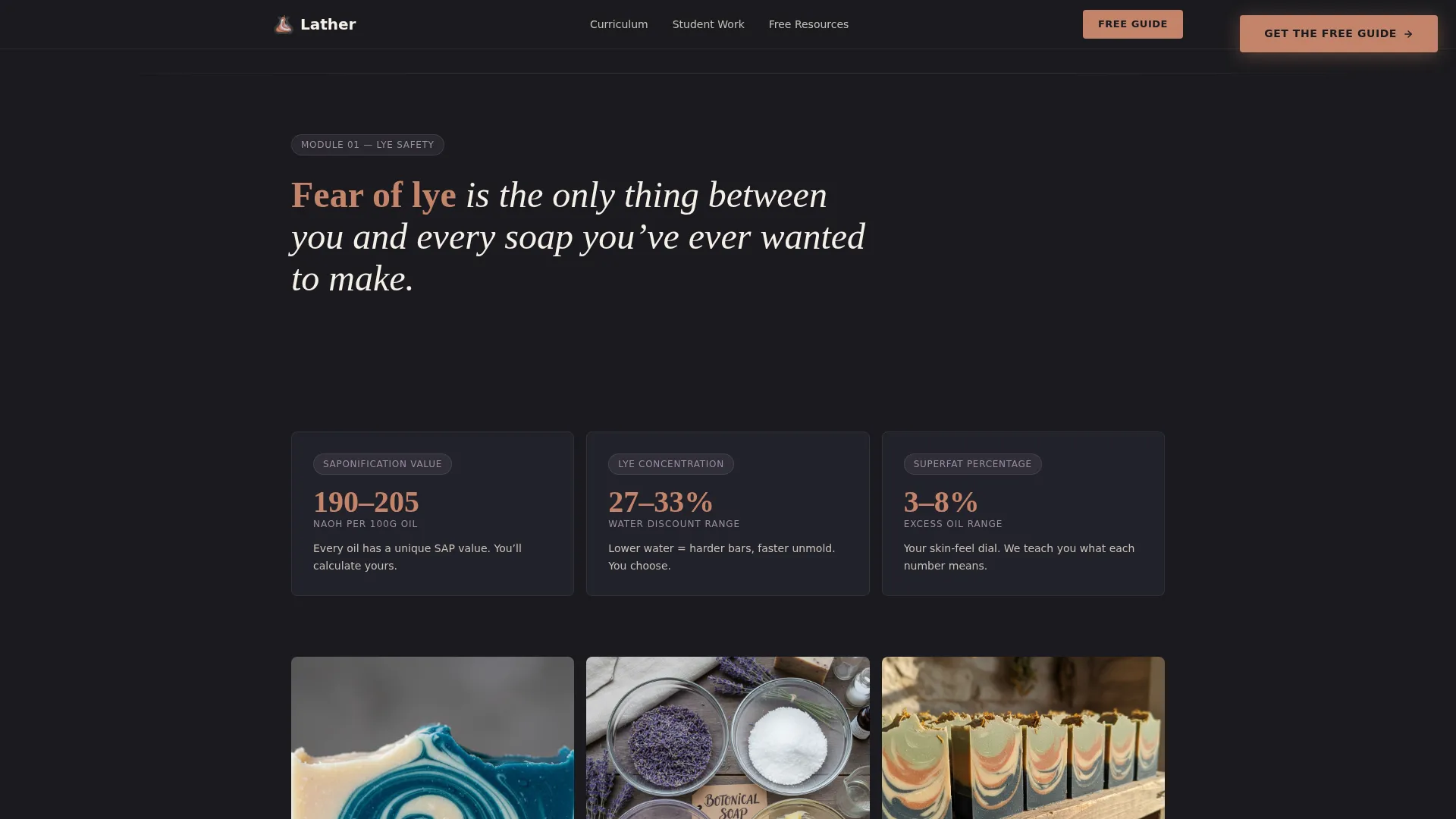 Artisan Handmade Soap Landing Page Template