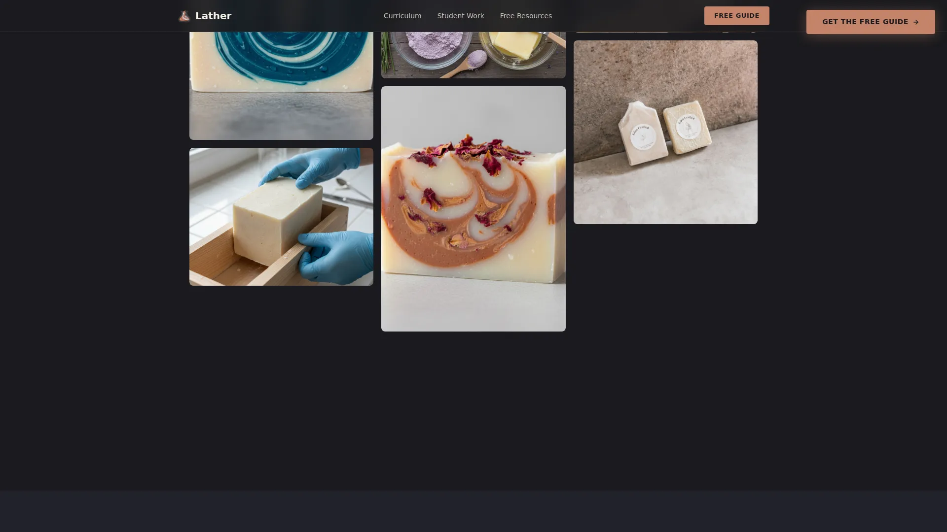 Artisan Handmade Soap Landing Page Template
