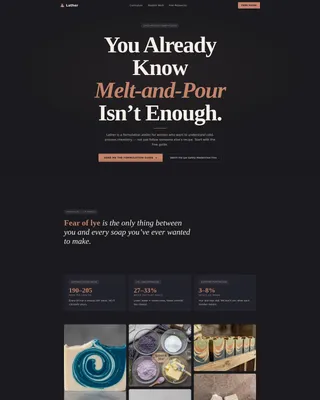 Artisan Handmade Soap Landing Page Template