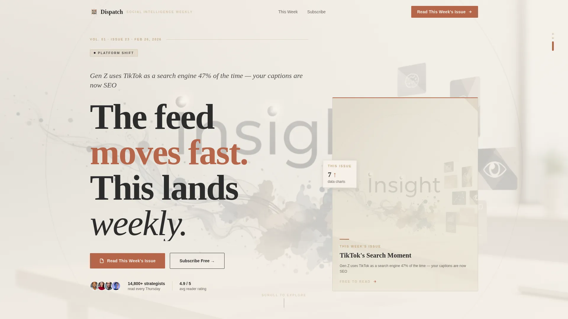 Social Media Marketing Newsletter Portfolio Website Template