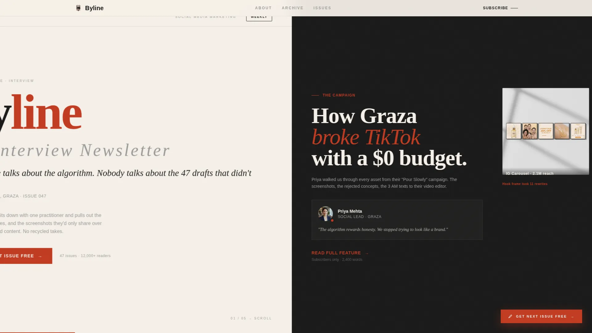 Social Media Marketing Newsletter Blog Website Template