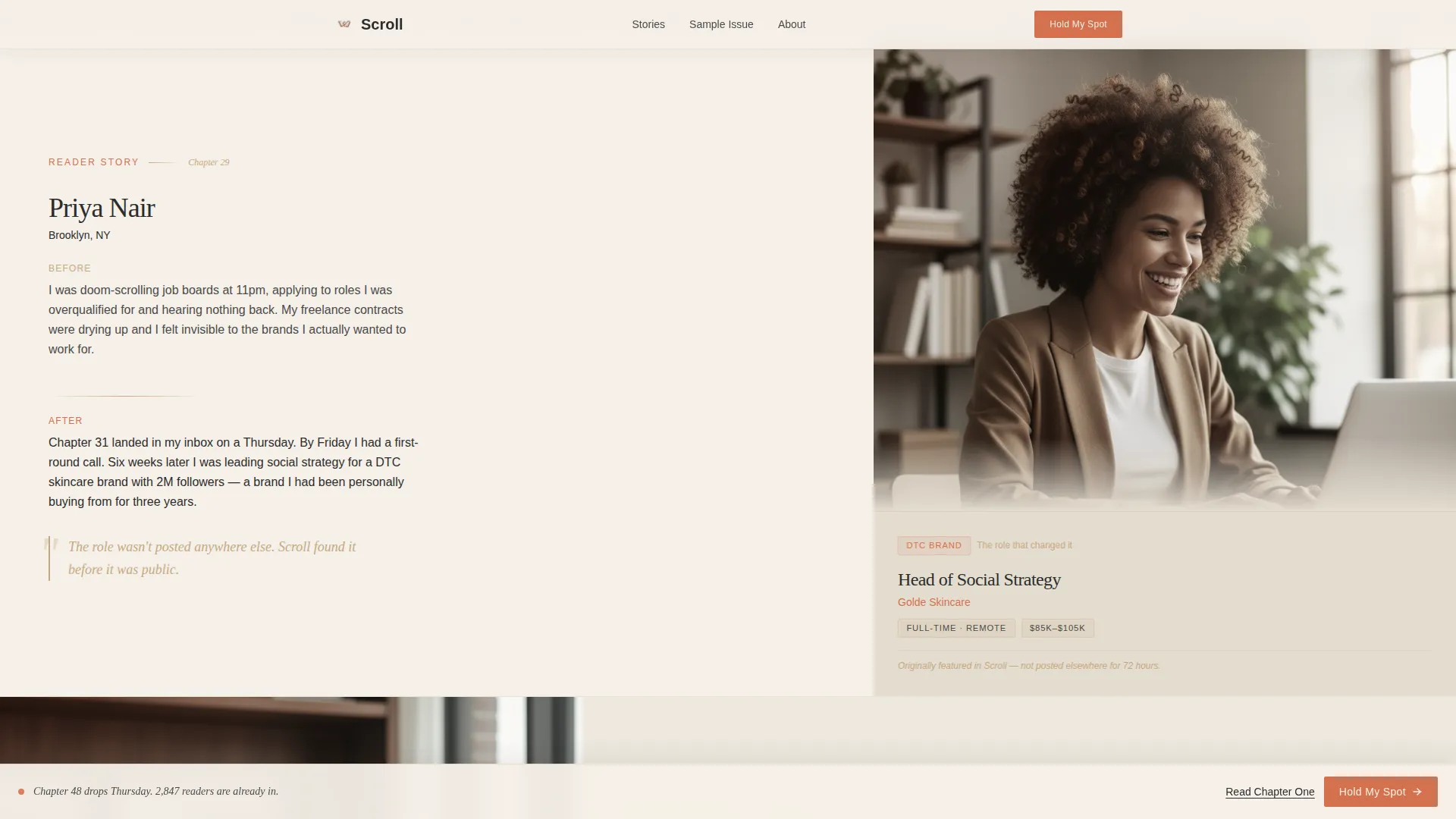 Social Media Marketing Newsletter Booking Website Template