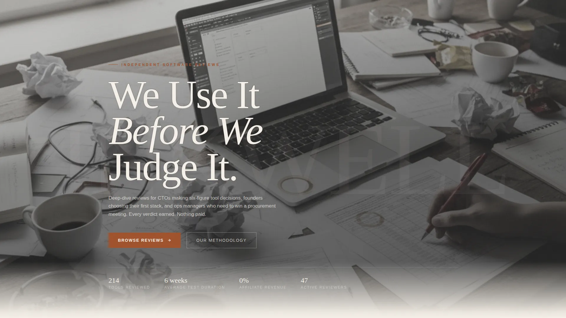 Review & Comparison Site Specialist Reviews Website Template
