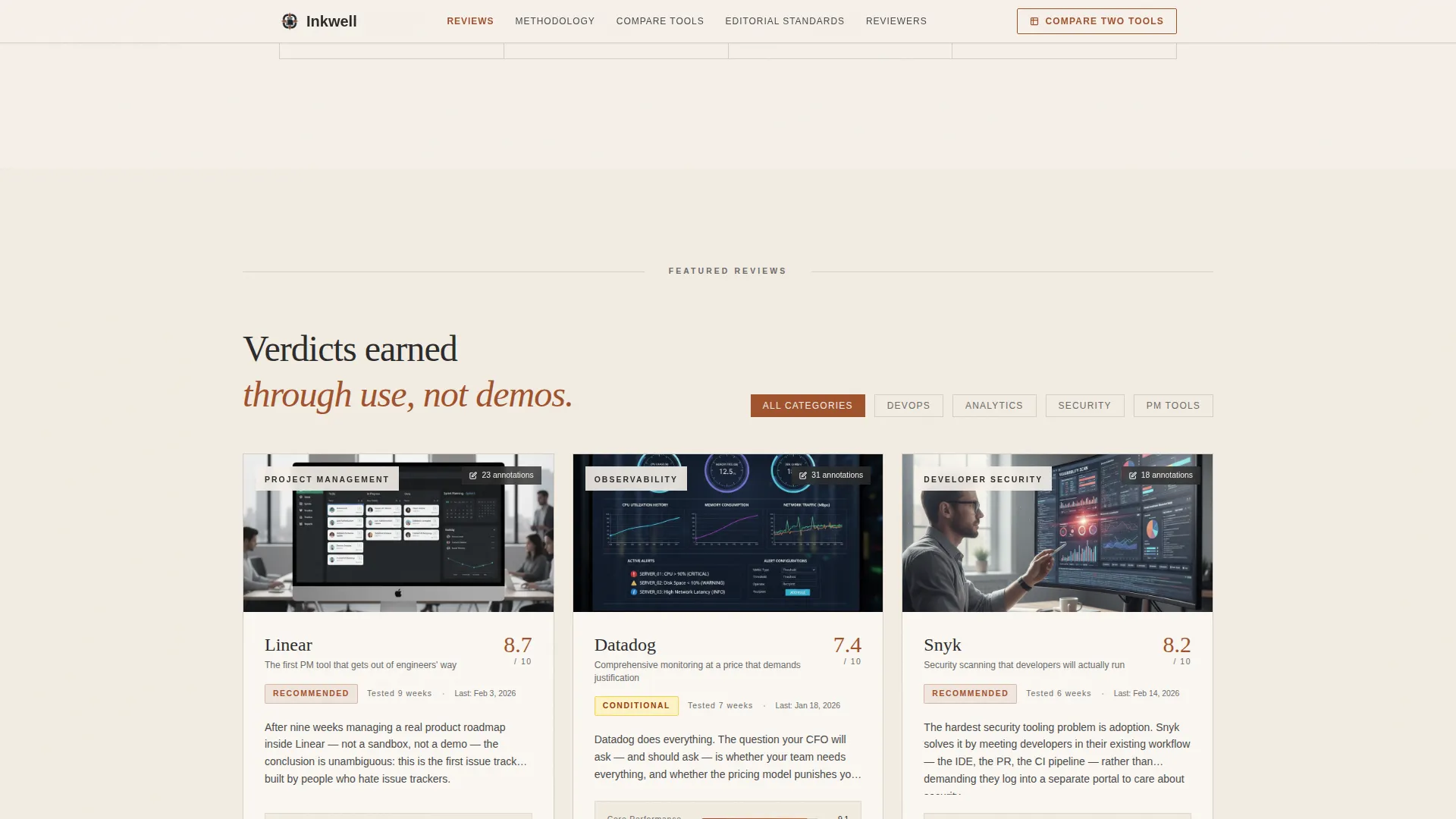 Review & Comparison Site Specialist Reviews Website Template