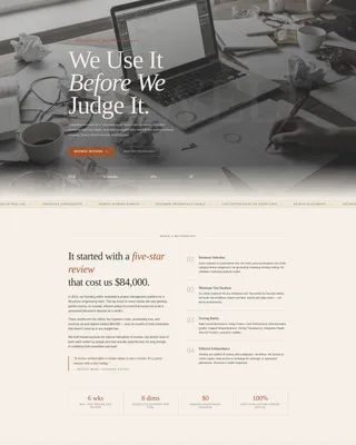 Review & Comparison Site Specialist Reviews Website Template