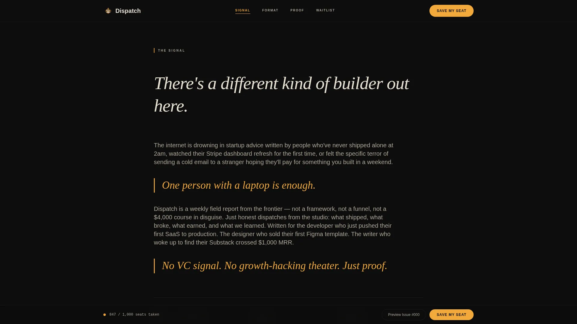 Solopreneur & Indie Maker Content Pre-Launch Website Template