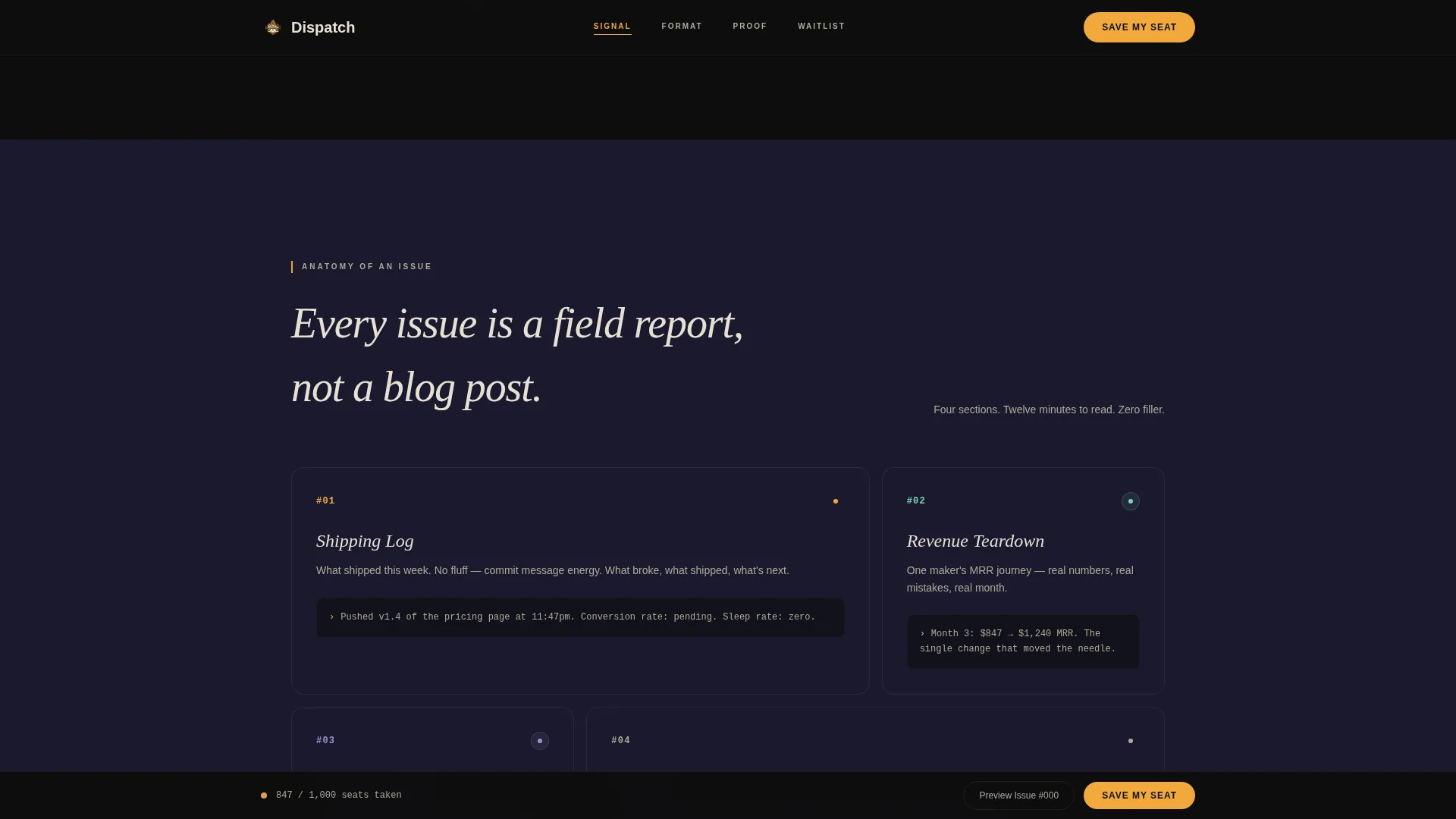 Solopreneur & Indie Maker Content Pre-Launch Website Template