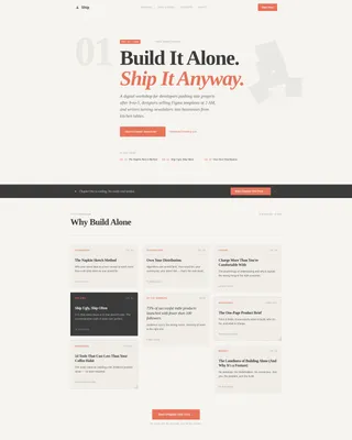 Solopreneur & Indie Maker Content Specialist Blog Website Template