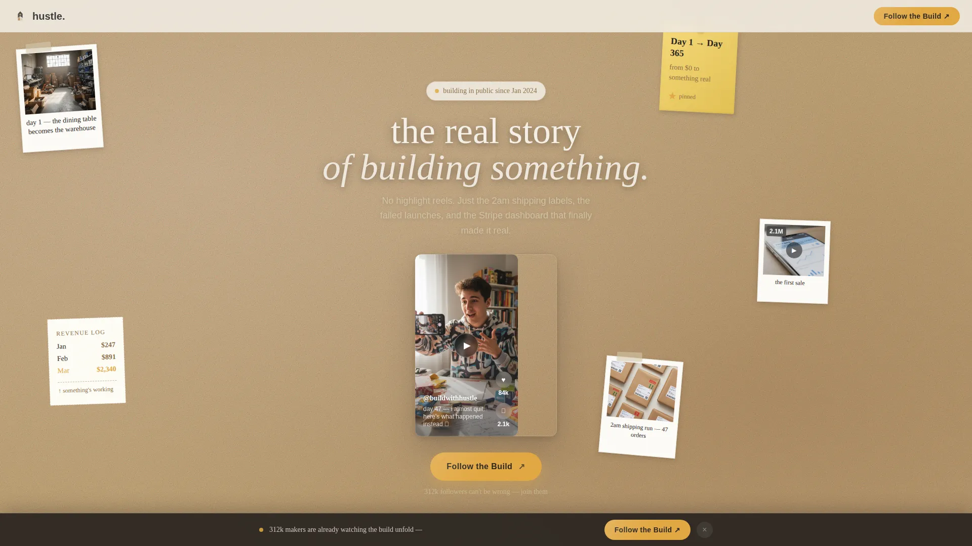 Solopreneur & Indie Maker Content Professional Website Template