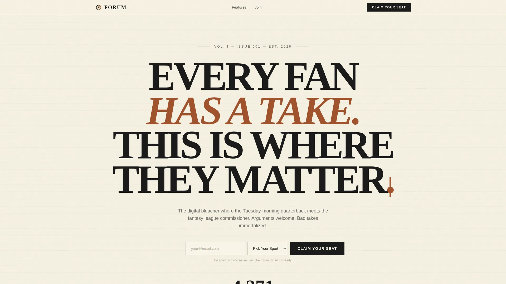 Sports Blog & Media Pre-Launch Website Template