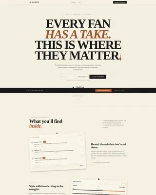 Sports Blog & Media Pre-Launch Website Template