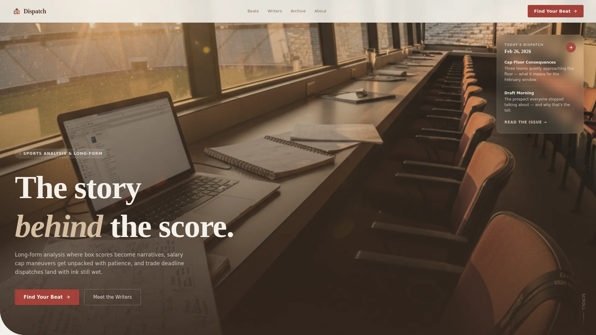 Sports Blog & Media Blog Website Template