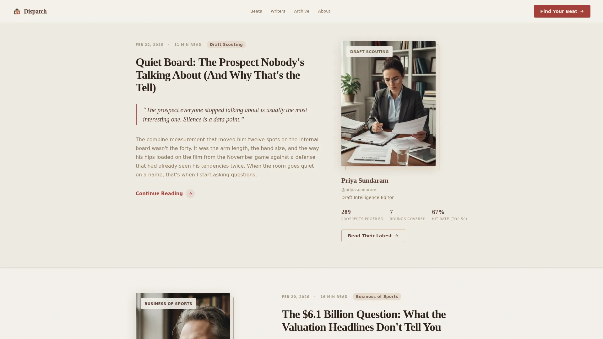Sports Blog & Media Blog Website Template