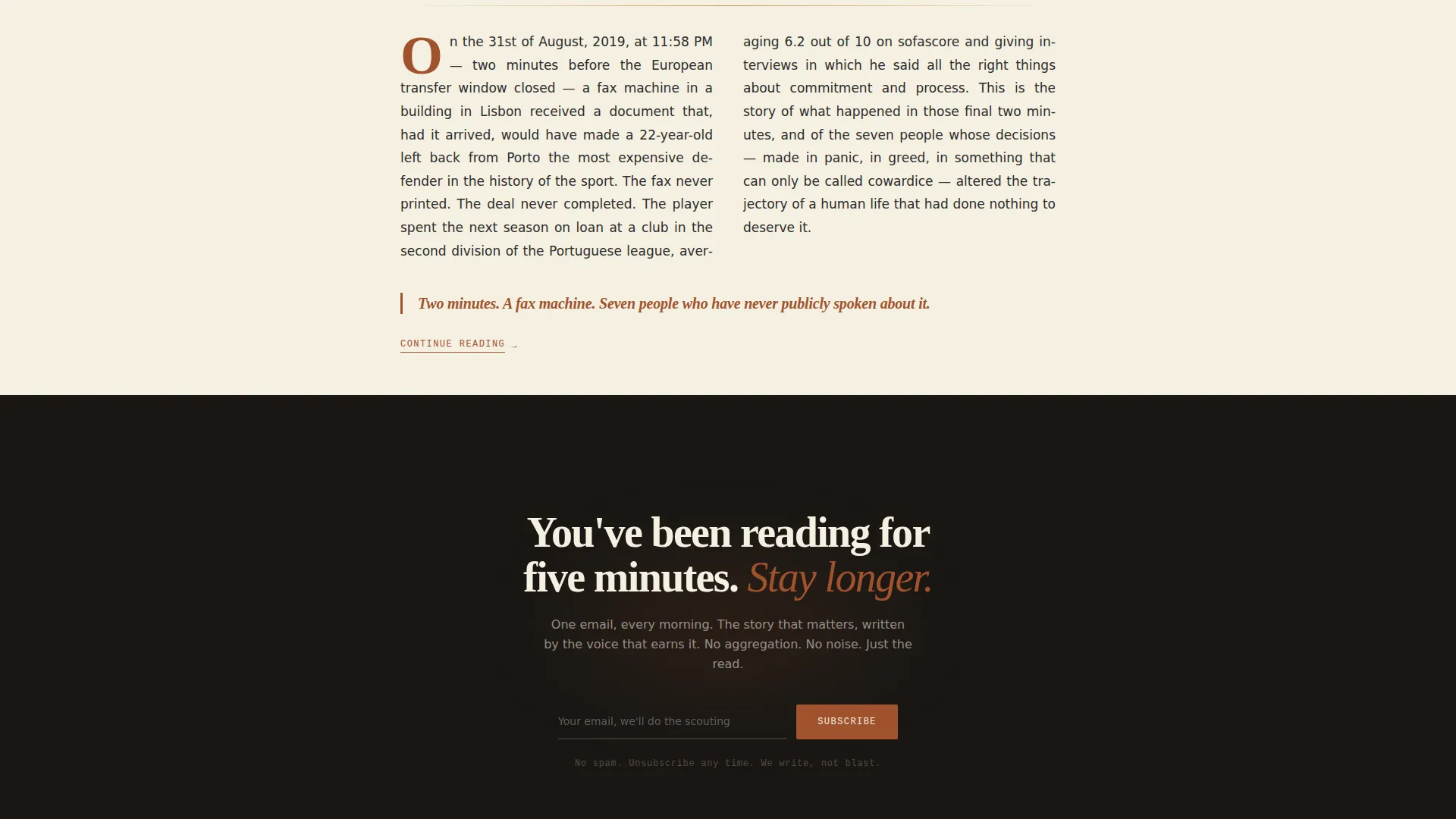 Sports Blog & Media Specialist Blog Website Template