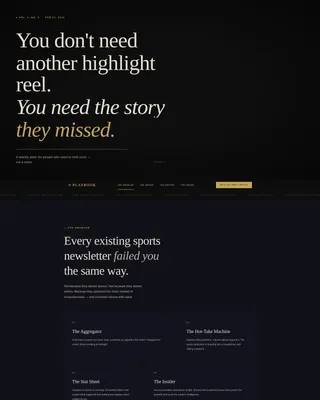 Sports Blog & Media Professional Website Template
