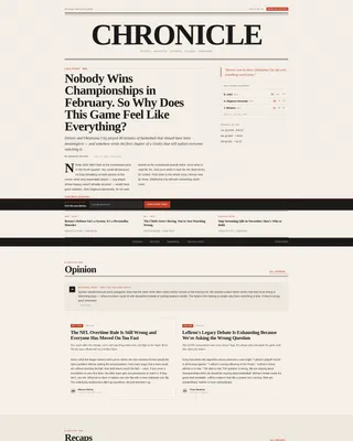 Sports Blog & Media Reviews Website Template