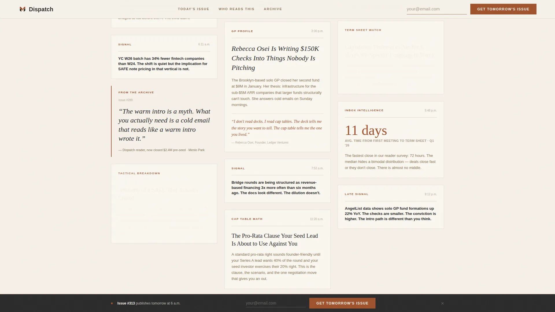 Startup Fundraising Newsletter Blog Website Template