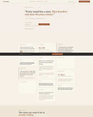 Startup Fundraising Newsletter Blog Website Template