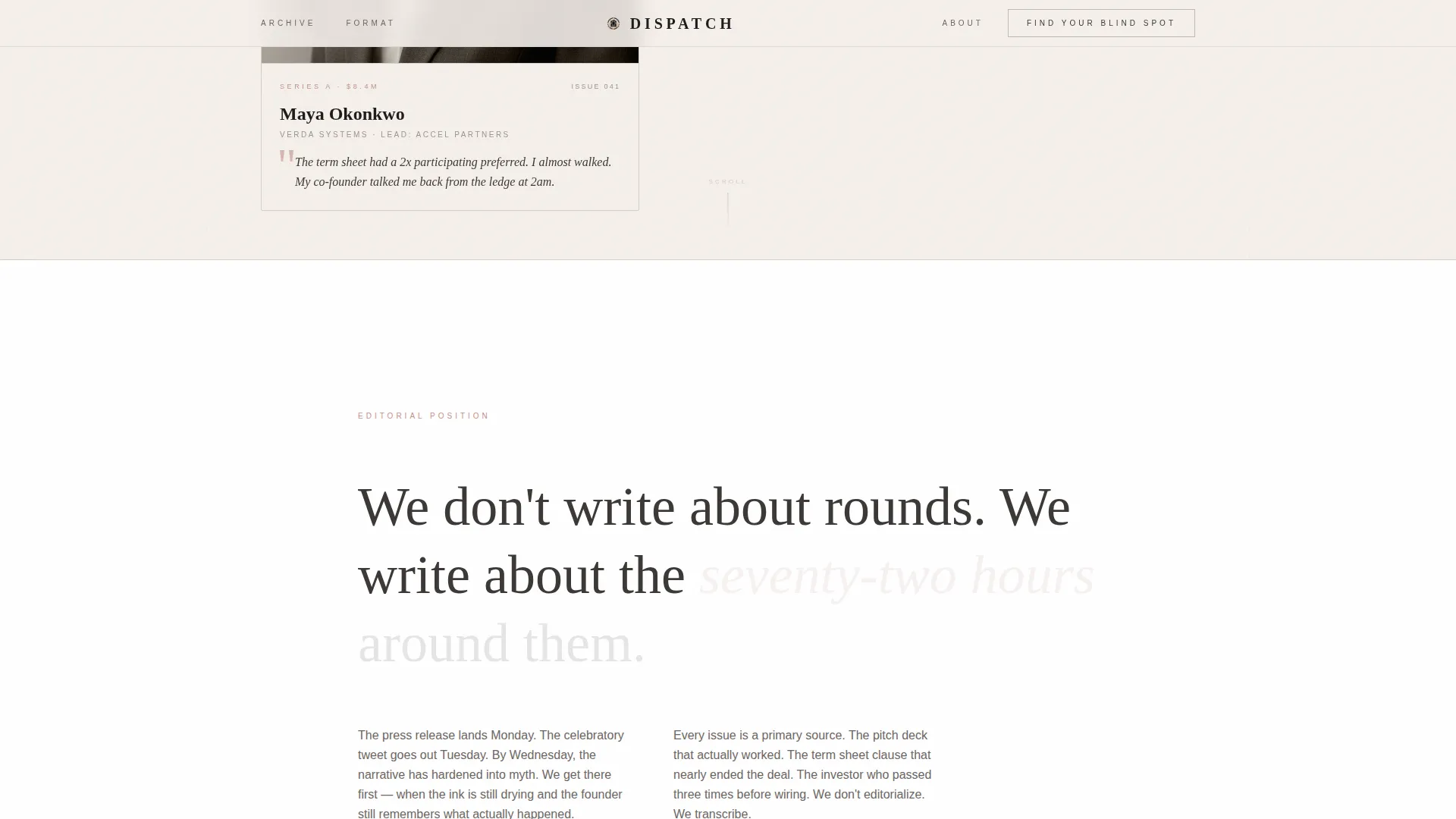 Startup Fundraising Newsletter Specialist Blog Website Template