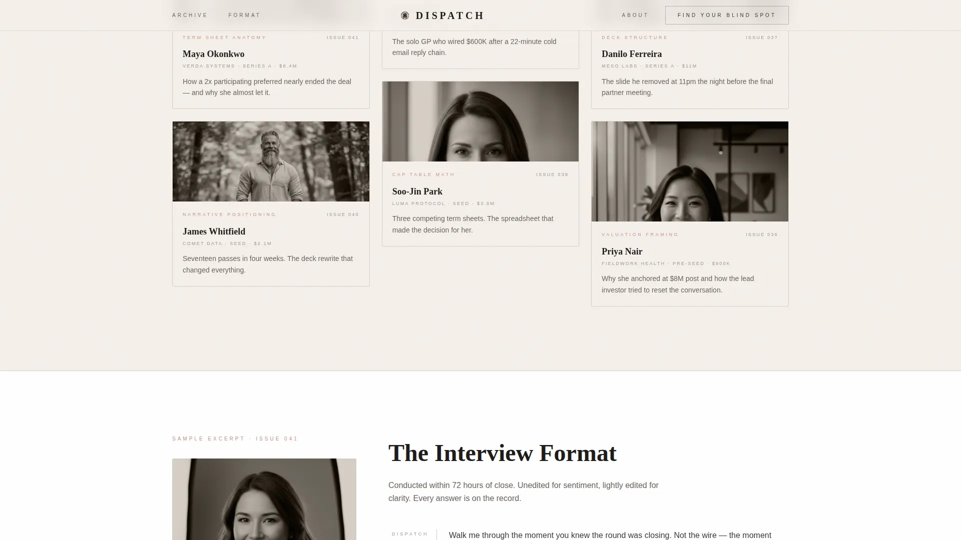 Startup Fundraising Newsletter Specialist Blog Website Template