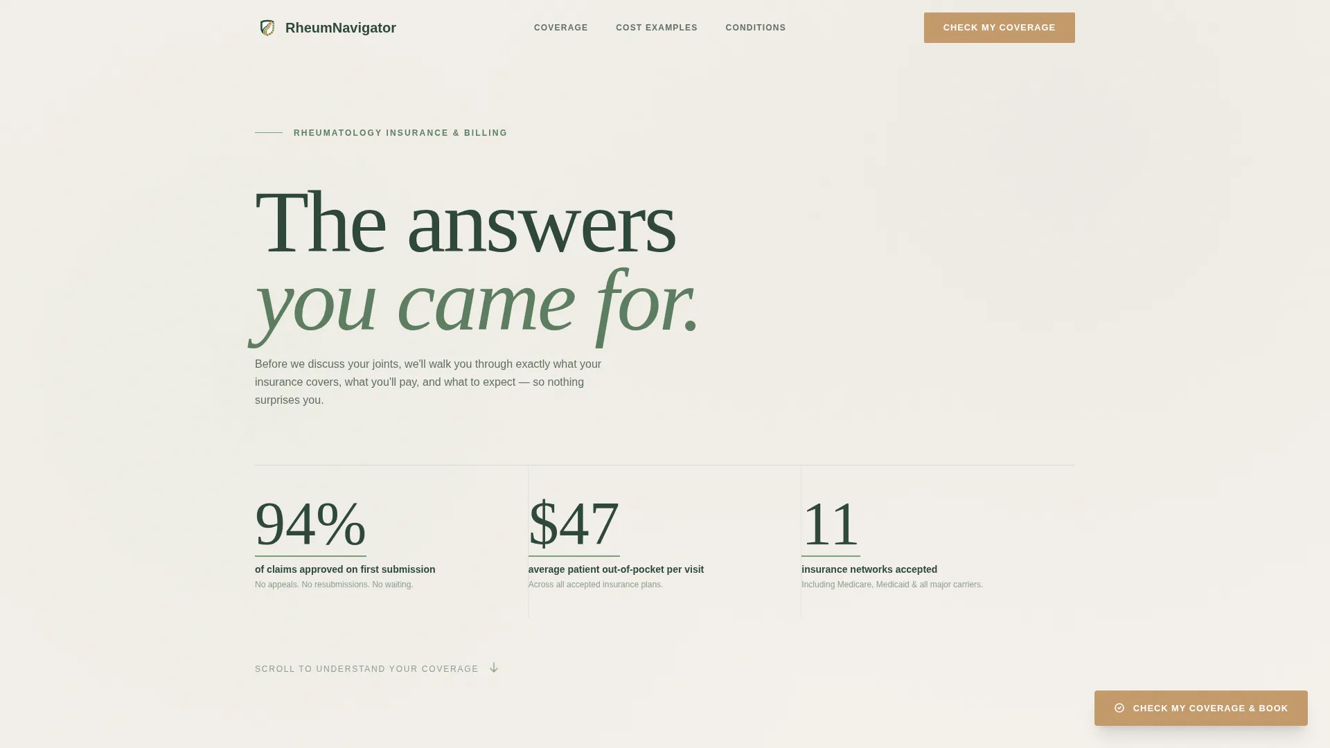 Rheumatologist Booking Website Template