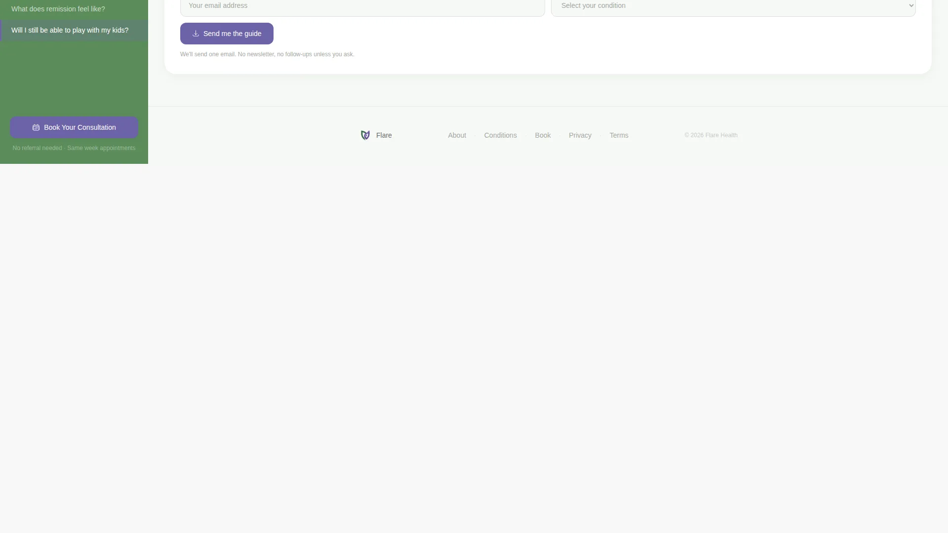 Rheumatologist Specialist Booking Website Template