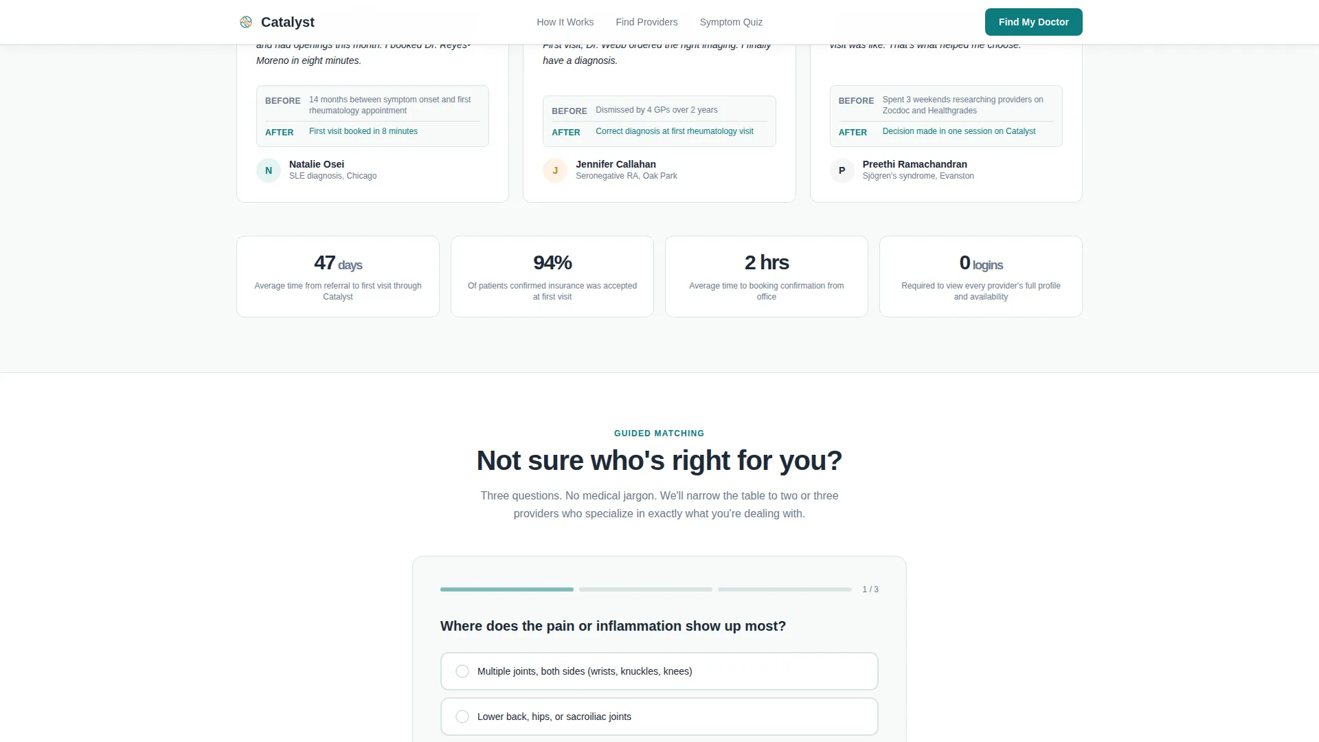 Rheumatologist Advanced Booking Website Template