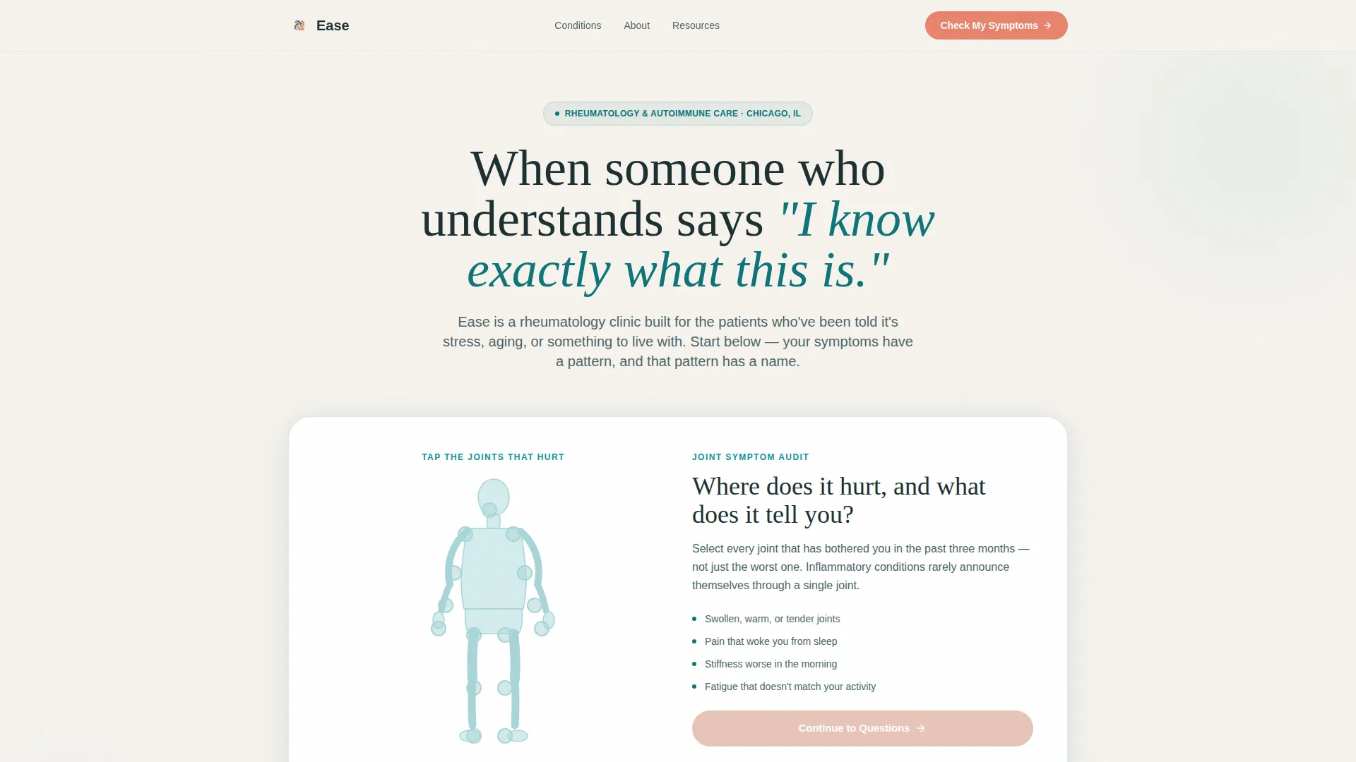 Rheumatology Medicine Booking Website Template