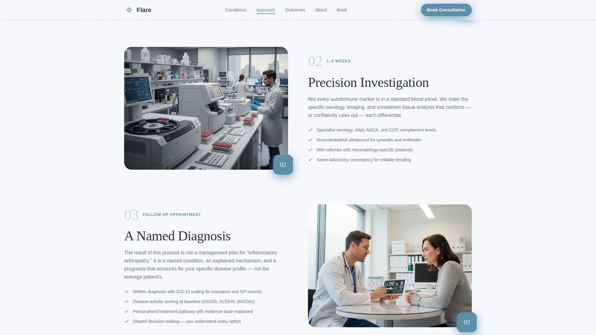 Rheumatology Medicine Specialist Booking Website Template