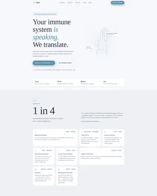 Rheumatology Medicine Specialist Booking Website Template