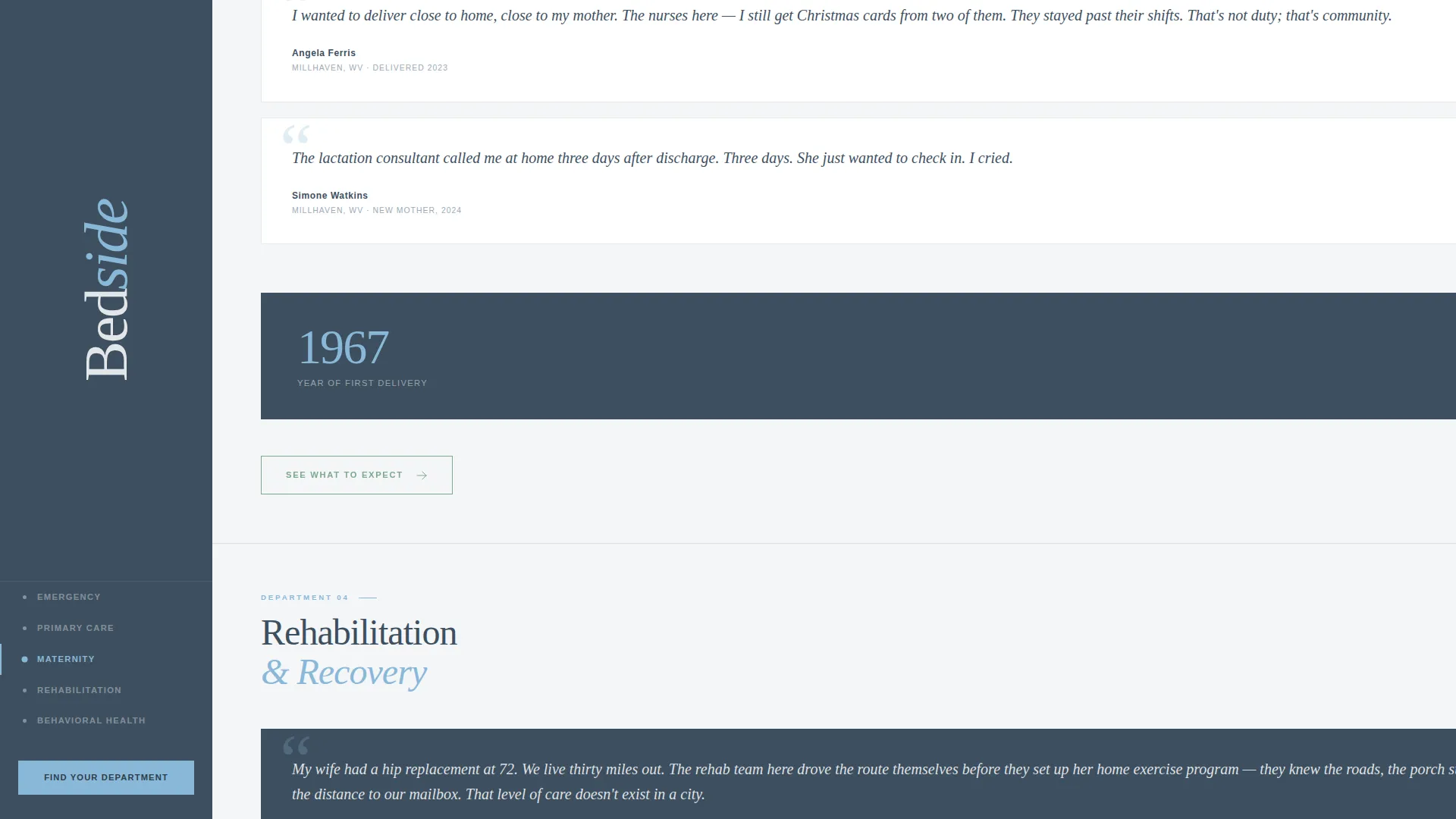 Hospital & Health System Reviews Website Template