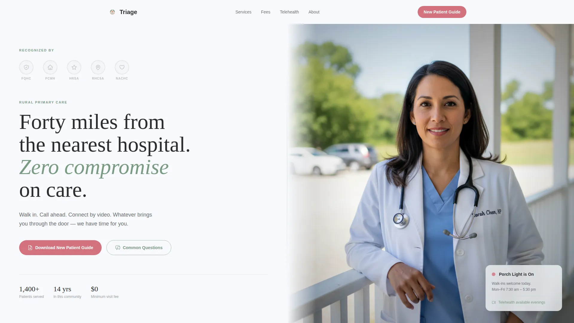 Urgent Care & Walk-In FAQ Website Template