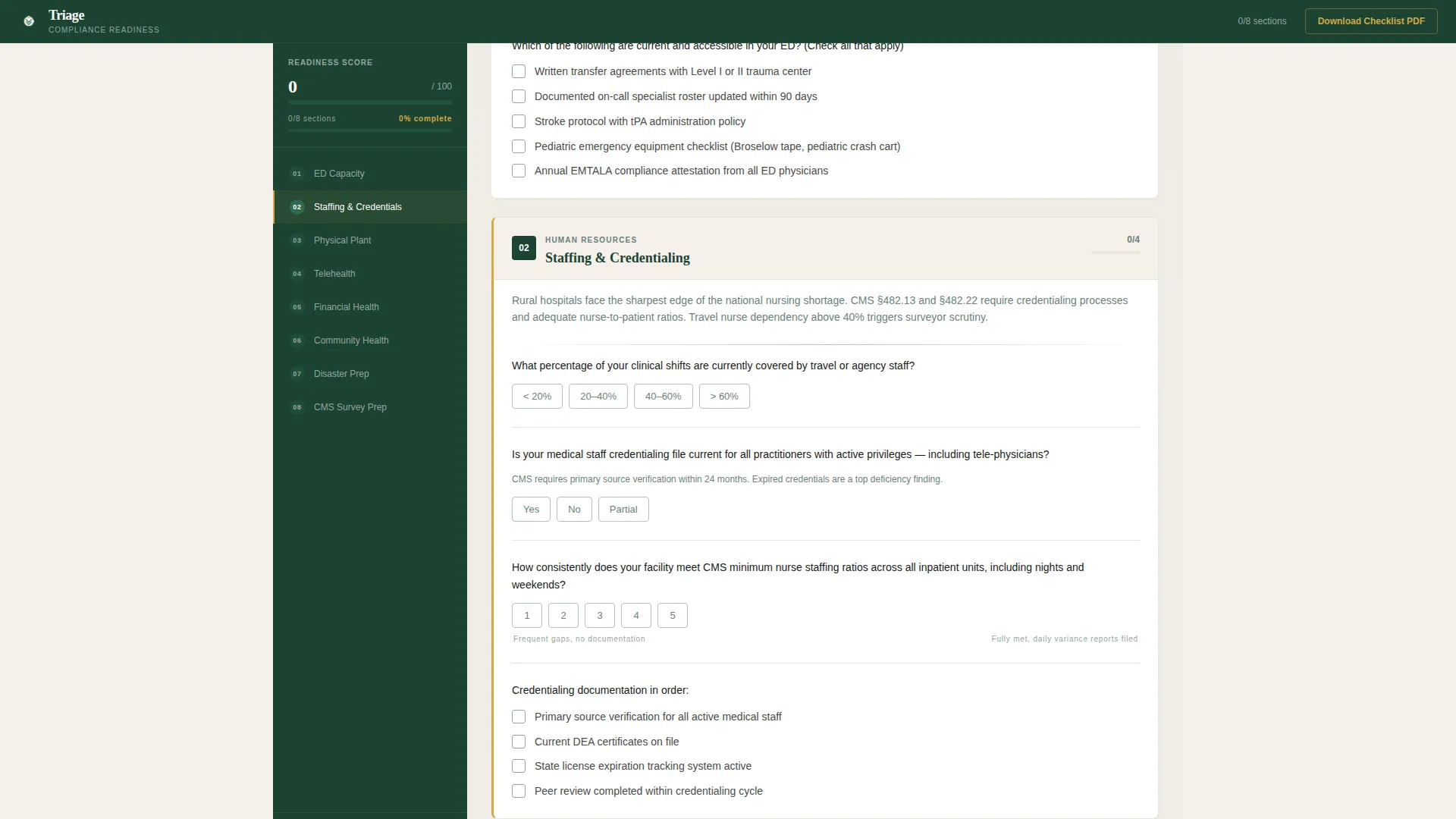 Hospital & Health System Cost Calculator Website Template