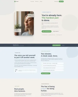 Confidential STD Testing Landing Page Template