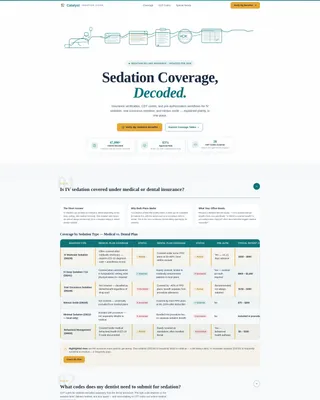 Sedation Dentist FAQ Website Template