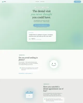 Sedation Dentist Advanced Booking Website Template