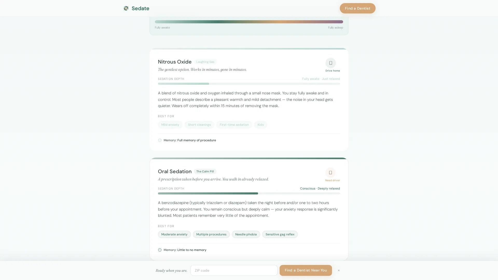 Sedation Dentist Reviews Website Template
