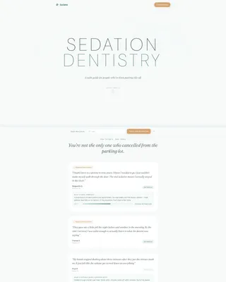 Sedation Dentist Reviews Website Template