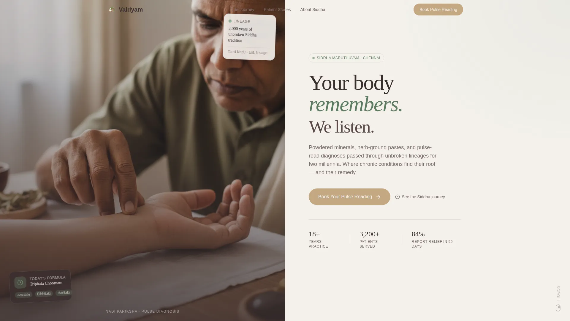 Ayurveda & Alternative Medicine Booking Website Template