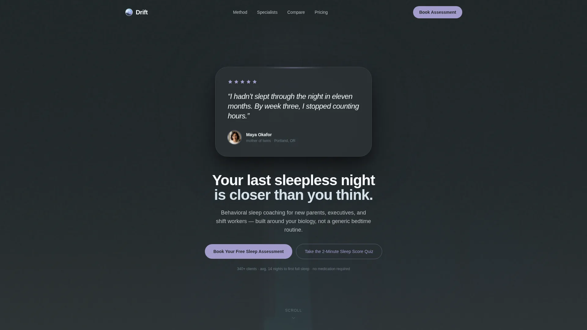 Sleep Medicine & Clinic Booking Website Template