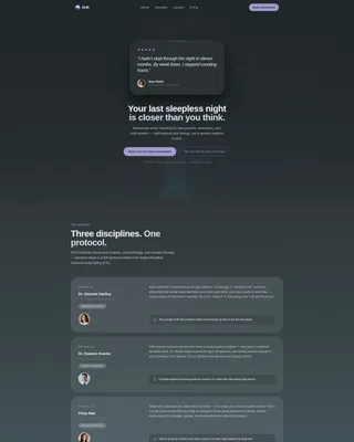 Sleep Medicine & Clinic Booking Website Template