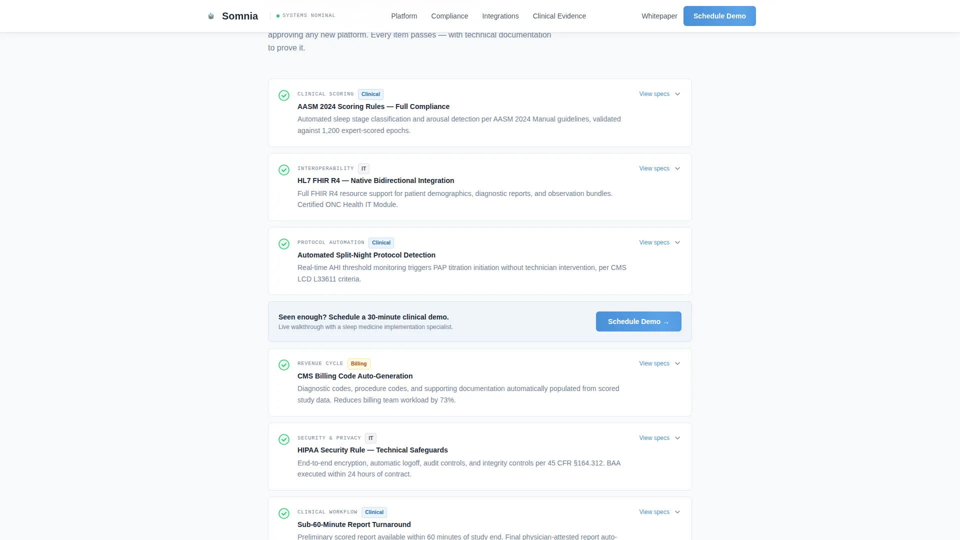 Sleep Medicine & Clinic Specialist Booking Website Template
